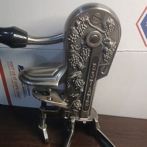 Estate Silver Decorative Wine Opener With 4 Cups Glass With Metal